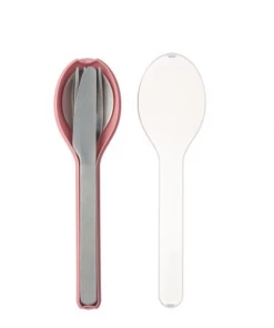 Mepal Cutlery 3 Piece Ellipse - Nordic Pink
