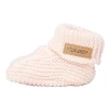 Little Dutch Baby Essentials Knitted Baby Booties Pink