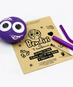 Sweet Dreamers Sylvester Sponge Bendy Kids Silicone Reusable Straws - Purple Baby Essentials