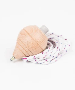 Me & Mine PLAY Wooden Spinning Top Available In Various Colours