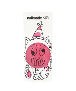 Nailmatic Water-based Nail Polish For Kids - Kitty - Candy Pink Glitter PLAY
