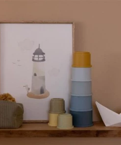 Little Dutch Stacking Cups Blue PLAY
