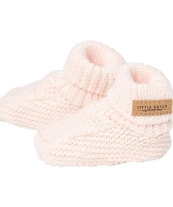 Little Dutch Baby Essentials Knitted Baby Booties Pink