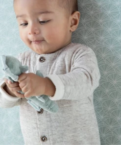 Little Dutch SALE Fitted Bassinet Sheet - Lily Leaves Mint