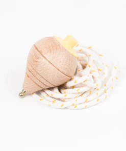Me & Mine PLAY Wooden Spinning Top Available In Various Colours