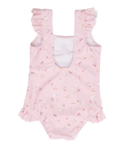 Little Dutch Bathsuit Ruffles Little Pink Flowers