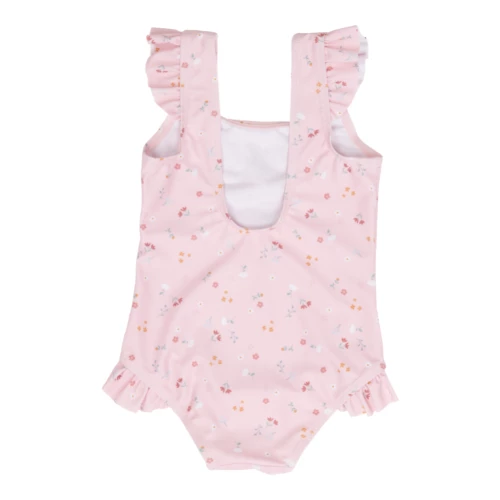 Little Dutch Bathsuit Ruffles Little Pink Flowers