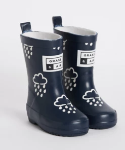 Grass & Air Mini Adventure Boots With Bag - Navy SALE