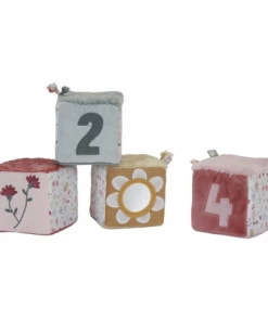 Little Dutch Set Of Soft Cubes Flowers & Butterflies PLAY