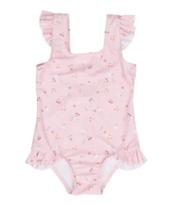 Little Dutch Bathsuit Ruffles Little Pink Flowers