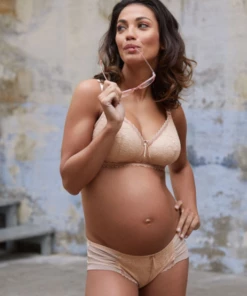 Cache Coeur Maternity Shorts - Iris - Nude