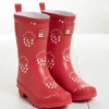 Grass & Air SALE Older Kids Colour Revealing Red Coral Wellies