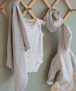 Little Dutch SALE Baby Melange Jacket - Ocean Grey