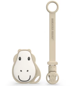 Doudou Et Compagnie FLAT GIRAFFE TEETHER & SOOTHER CLIP SET NEW IN