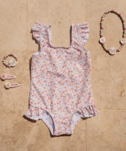 Little Dutch Bathsuit Ruffles Summer Flowers