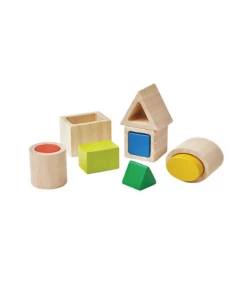 Plan Toys Geo Matching Blocks - PT 5391 PLAY