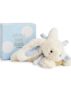 Doudou Et Compagnie PLAY Doudou Lapin Bonbon Blue 25cm