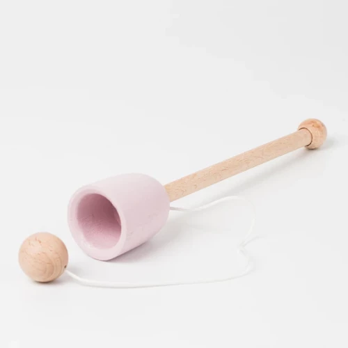 Me & Mine Wooden Cup & Ball Available In Various Colours