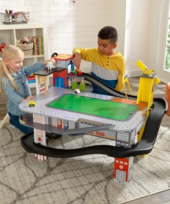 KidKraft Freeway Frenzy Raceway Set And Table