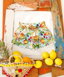 Gaia & Nina Taormina Shorts In Peach Print NEW IN