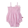 Condor SUMMER TIME Pink Ballerina Smock Rompersuit With Organza Bow
