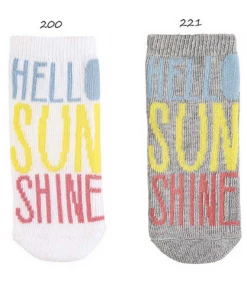 Condor Sunshine Colour Letters Short Socks.
