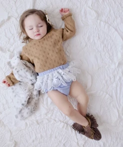 Gaia & Nina WEAR Boho Bloomers In Striped French Riviera Blue And White