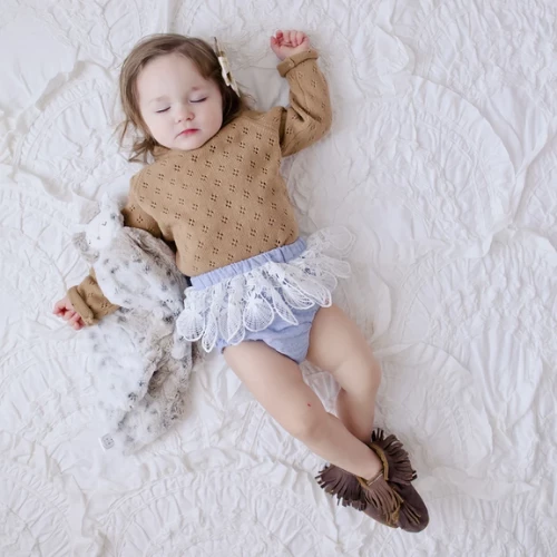 Gaia & Nina WEAR Boho Bloomers In Striped French Riviera Blue And White
