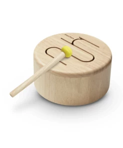 Plan Toys PLAY Solid Drum - Natural - PT 6439