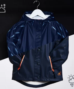 Grass & Air Boys Light Catcher Rain Jacket - Lightning Bolt SALE