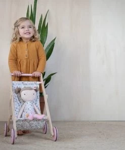 Little Dutch Wooden Doll Stroller - Spring Flowers - LD4441