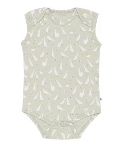 Little Dutch Bodysuit Sleeveless Little Goose Olive