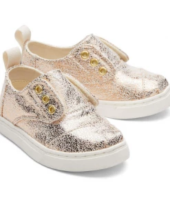 Toms Tiny Cordones Sneaker Gold