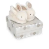 Doudou Et Compagnie Booties With Rattle - Lapin Bonbon - DC1308