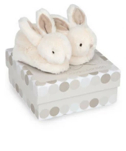 Doudou Et Compagnie Booties With Rattle - Lapin Bonbon - DC1308