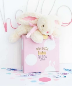 Doudou Et Compagnie Doudou Lapin Bonbon Pink 25cm