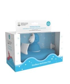 Matchstick Monkey Bathtime Boat Set Blue