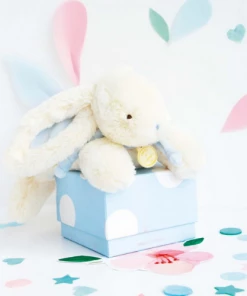 Doudou Et Compagnie PLAY Doudou Lapin Bonbon Blue 25cm