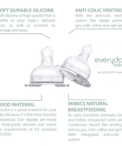 Everyday Baby Anti Colic Nipple Healthy + EAT