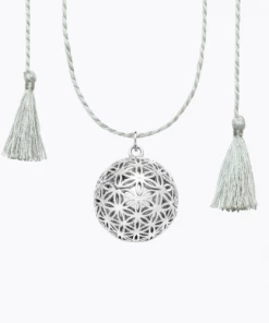 Ilado Flower Of Life Pregnancy Necklace On Cord - Silver MATERNITY & PARENTS
