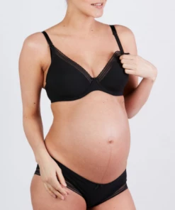 Cache Coeur Maternity And Nursing Breastfeeding Bra - Milk - Black MATERNITY & PARENTS