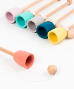 Me & Mine Wooden Cup & Ball Available In Various Colours