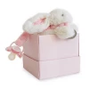 Doudou Et Compagnie PLAY Doudou Dummy Holder - Lapin Bonbon