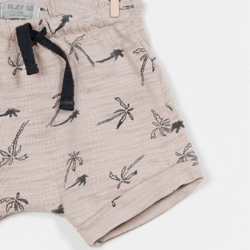 Play Up SALE Printed Flame Shorts - Stone