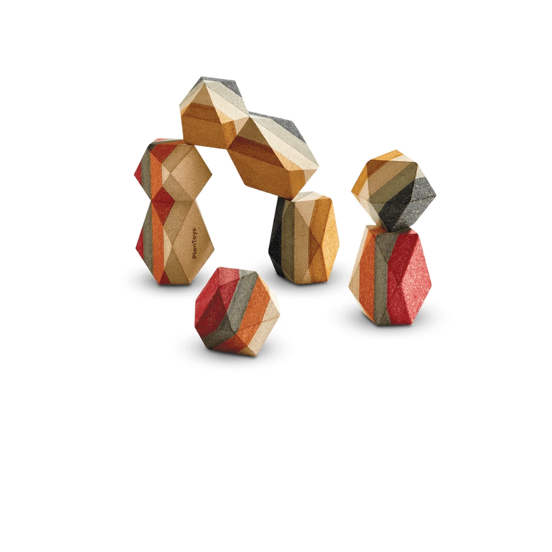 Plan Toys PLAY Geo Stacking Rock - PT 5511