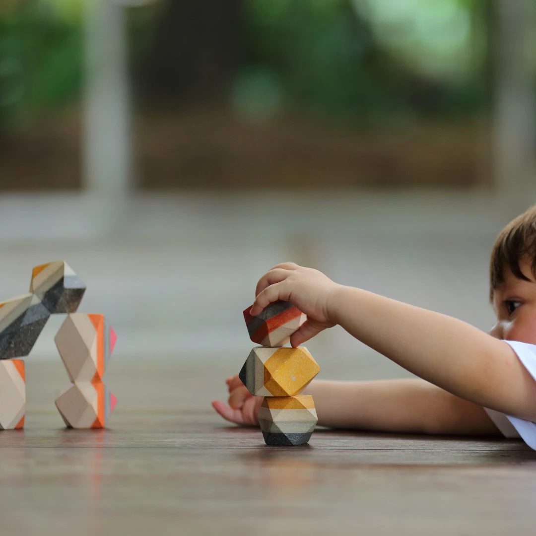 Plan Toys PLAY Geo Stacking Rock - PT 5511