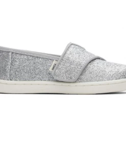 Toms Tiny Alpargata Glitter Silver NEW IN