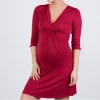 Cache Coeur Maternity And Nursing Nightgown - Milk - Burgundy MATERNITY & PARENTS