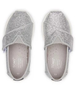 Toms Tiny Alpargata Glitter Silver NEW IN