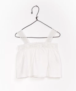 Play Up Jersey Tank Top - White